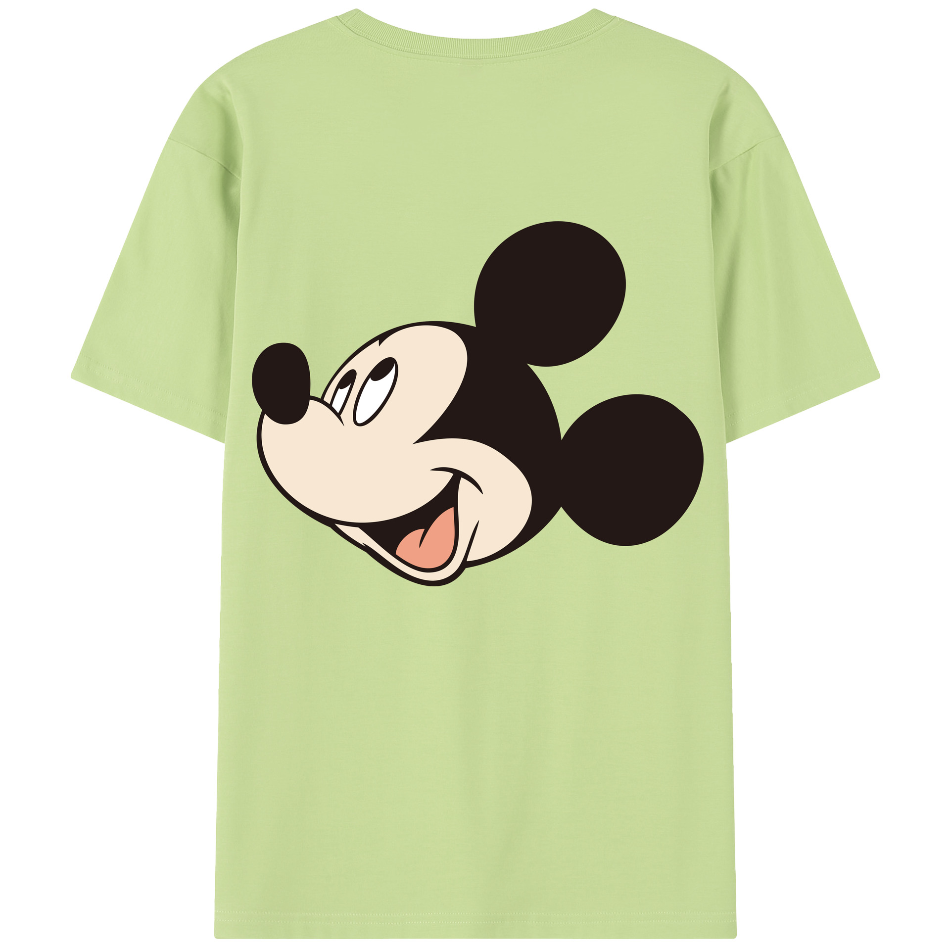（画像用） ミッキーマウス Mickey Mouse 綿100％半袖Tシャツ（背面プリント）